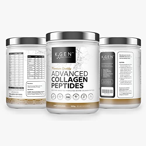 K-GEN Bovine Collagen Powder with Premium Quality Ingredients – Pure Hydrolysed Grass-Fed Bovine Collagen K GEN ketogenic enhancement uk supplements