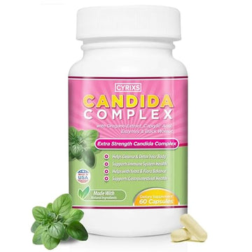 Cyrixs Health Candida Complex | Boost Your Immune System | All Natural Gut Cleanse with Herbs, Antifungals Cyrixs Health uk supplements