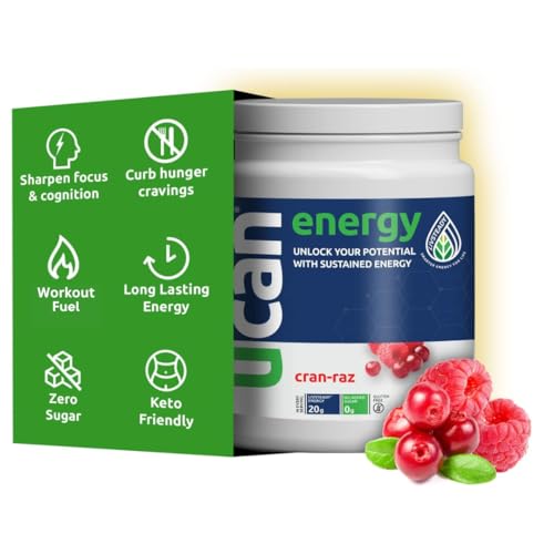 UCAN Energy Powder, Cran-Raz, Keto, Sugar-Free Pre & Post Workout for Men & Women UCAN uk supplements