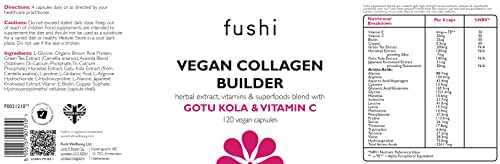 Fushi Vegan Collagen Booster, Vegan Amino Acids, with Vitamin C, E, Biotin Fushi uk supplements