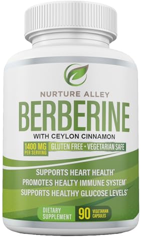 Nurture Alley Berberine Complex - Berberine HCL 1200mg Plus Organic Ceylon Cinnamon NURTURE ALLEY uk supplements