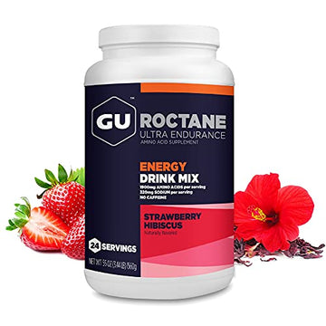 Gu Energy Roctane Ultra Endurance Energy Drink Mix, Strawberry Hibiscus GU Energy uk supplements
