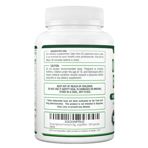 Purely Optimal Premium Digestive Enzymes Plus Prebiotics & Probiotics - for Better Digestio Purely Optimal uk supplements