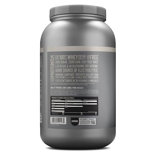 Isopure Protein Powder, Zero Carb Whey Isolate with Vitamin C & Zinc for Immune Support Isopure uk supplements