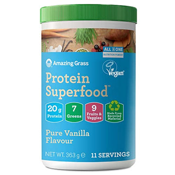 Amazing Grass Protein Superfood, Organic Vegan Protein Powder with Fruit and Vegetables Amazing Grass uk supplements
