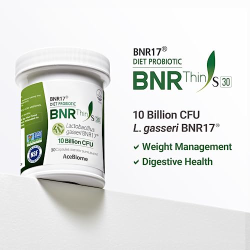AceBiome BNRThin S30, Lactobacillus Gasseri BNR17, 10 Billion CFU Guaranteed AceBiome uk supplements