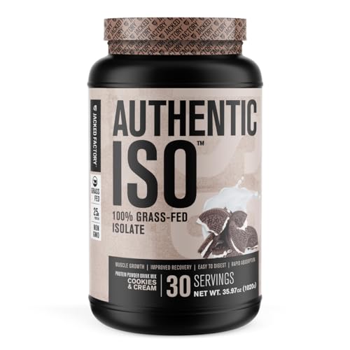Jacked Factory Authentic ISO Grass Fed Whey Protein Isolate Powder - Low Carb Jacked Factory uk supplements