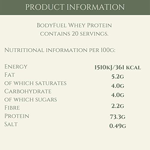 Complementary Supplements - BodyFuel Whey Protein Isolate & Concentrate Chocolate Flavour Complementary Supplements uk supplements