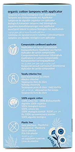 Natracare Organic Cotton Super Tampons with Cardboard Applicator, Plastic Free, Chlorine Free NATRACARE uk supplements