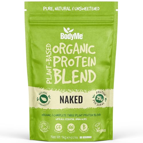 BodyMe Organic Vegan Protein Powder Blend, Naked Natural - Unsweetened, Low Carb BodyMe uk supplements