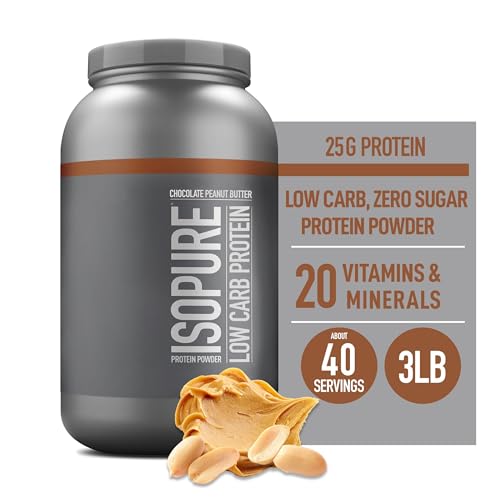 Isopure Protein Powder, Low Carb Whey Isolate with Vitamin C & Zinc for Immune Support, Isopure uk supplements