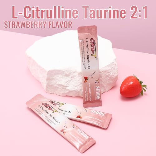 SEDDS L-Citrulline Taurine 2:1, Strawberry-Flavored L Citrulline Powder Citrulline Supplements SEDDS uk supplements