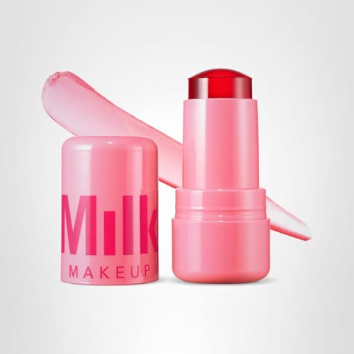 Milk Makeup Cooling Water Jelly Tint – Long-Lasting Sheer Lip + Cheek Stain with Firming Vegan Collagen + Hydrating Aloe – Transfer Proof, Buildable Lip Tint + Blush – Chill (Red), 0.17 oz Milk Makeup uk supplements