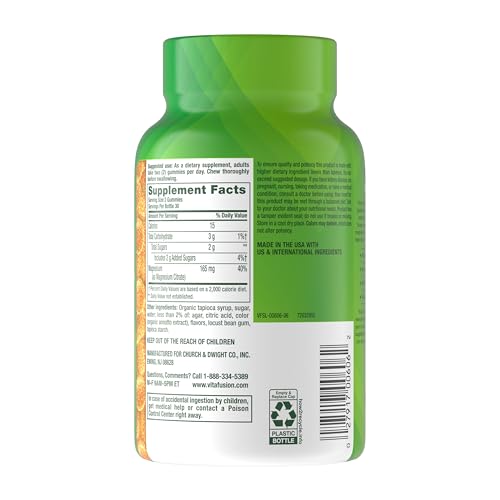 vitafusion Magnesium Gummy Supplement, Bring calm to your vitamin routine, Tropical Citrus Flavor, 60 Gummies Vitafusion uk supplements