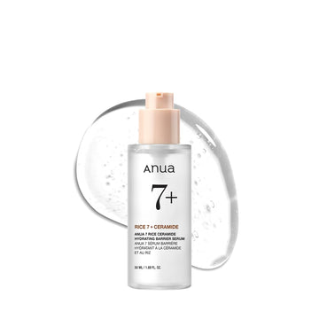 Anua Rice Ceramide 7 Hydrating Barrier Serum, Moisturizing Face Serum, Non-comodogenic, Hyaluronic Acid, Niacinamide, Lightweight, Fragrance Free, Sensitive Dry Skin, Korean Skincare, 1.69 fl oz ANUA uk supplements