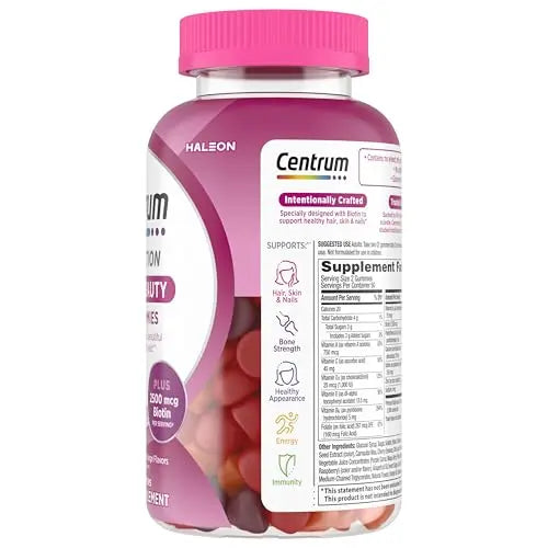 Centrum Multivitamin Gummy, 100 Count (Pack of 1) Centrum uk supplements