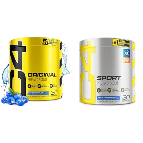 Cellucor C4 Original Pre Workout Powder ICY Blue Razz & C4 Sport Pre Workout Powder Cellucor uk supplements