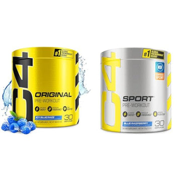 Cellucor C4 Original Pre Workout Powder ICY Blue Razz & C4 Sport Pre Workout Powder Cellucor uk supplements
