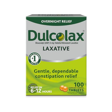 Dulcolax Stimulant Laxative Tablets (100 Count) Gentle Overnight Constipation Relief Dulcolax uk supplements
