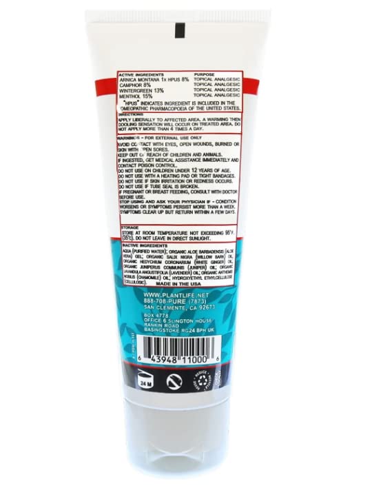 Plantlife Arnica Relieve Gel - Made with Arnica and 100% Pure Essential Oils - Relieve Products are a Homeopathic Solution for Everyday Use - Works Quickly and Effectively - Made in California Plantlife uk supplements