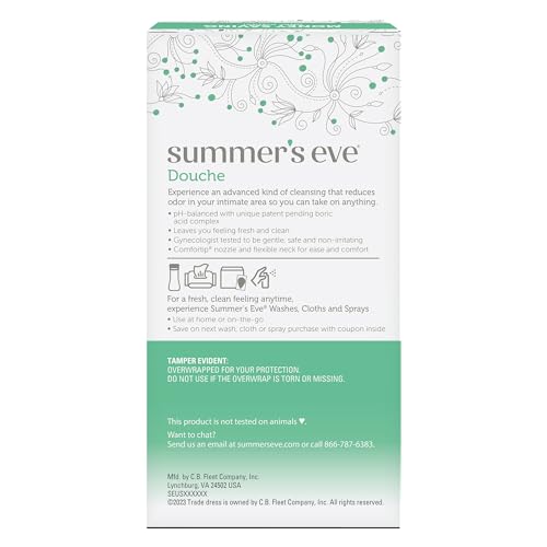 Summer's Eve Feminine Douche, Complete Clean Odor Reduction with Boric Acid Complex, 2 Units Summer's Eve uk supplements