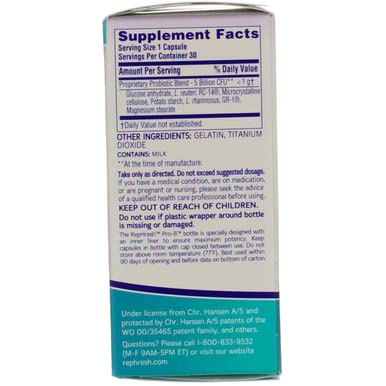 RepHresh Pro-B Vaginal Probiotic Feminine Supplement One Bottle 30 Count Rephresh uk supplements
