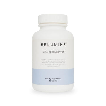 Relumins NAD+ Supplement with Nicotinamide Riboside, Resveratrol, Quercetin, Fisetin & Curcumin – Focus, Vitality, Energy, Balance & Daily Wellness Support – 60 Vegan Capsules Relumins uk supplements