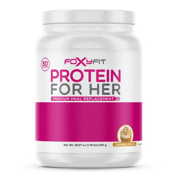 FoxyFit Protein for Her, Caramel Mocha Whey Protein Powder with CLA and Biotin FoxyFit uk supplements