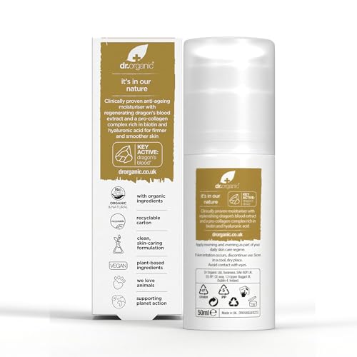 Dr Organic, Organic Pro Collagen with Dragons Blood, Natural, Vegan, Cruelty Free, Paraben & SLS Free, 50ml DR ORGANIC uk supplements