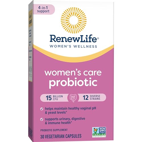 Renew Life Women's Probiotic Capsules, Supports pH Balance for Women, Vaginal, Urinary Renew Life uk supplements