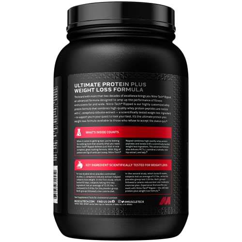 Protein Powder for Weight Loss - MuscleTech Nitro-Tech Ripped - Whey Protein Powder MuscleTech uk supplements