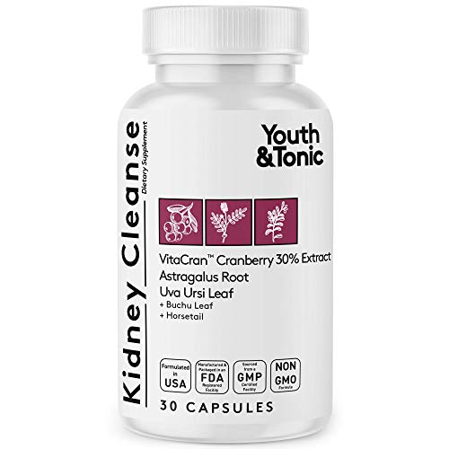 Youth & Tonic Kidney Cleanse Detox for Residual Metabolic Waste & Excess Body Water for Urinary Tract Youth & Tonic uk supplements