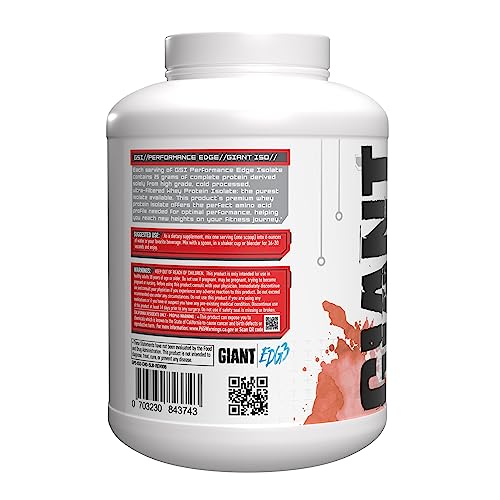 Giant Edge Series 100% Whey Protein Isolate - 25g Pure Whey Isolate - Zero Sugar Giant Performance uk supplements