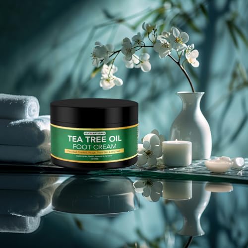 Tea Tree Oil Foot Cream For Dry Cracked Heels Repair - Natural Foot Cream For Dry Cracke USA Naturals uk supplements