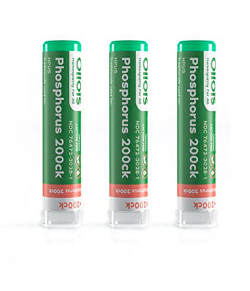 OLLOIS Phosphorus 200ck Organic, Lactose-Free, Kosher Homeopathic Medicine, 80 Pellets (Pack of 3) OLLOÏS uk supplements