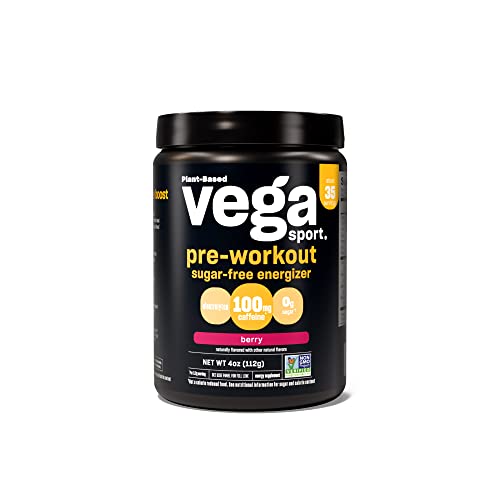 Vega Sport Sugar Free Pre-Workout Energizer, Berry - Pre Workout Powder for Women Vega uk supplements