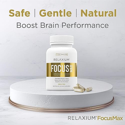 Relaxium FocusMax, Brain & Focus Health Supplement, Proven Concentration Relaxium uk supplements