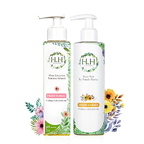Feminine Wash+Panties Stain Remover Detergent - Natural Essential Oil Scent Vaginal Wash Women HH Herb & Health uk supplements