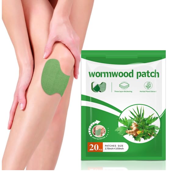 NiTa HyHy Wormwood Knee Pain Patches,Herbal Knee Patches for Pain Relief Extra Strength,Sciatica Pain Relief,for Knee, Back, Neck, Shoulder,20 Count NiTa HyHy uk supplements