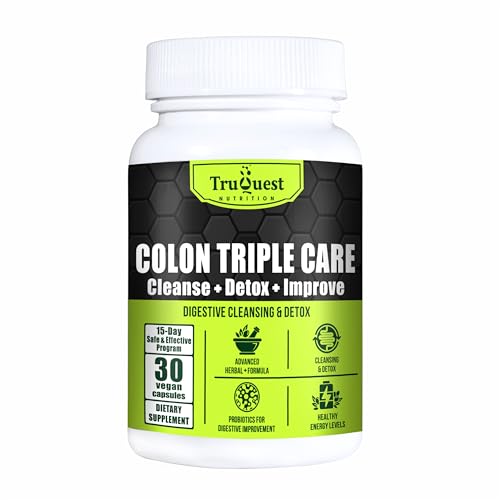 TruQuest Nutrition Colon Triple Care Cleanse + Detox + Improve-15-Day Program of Quick TruQuest Nutrition uk supplements
