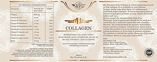 Sky Premium Life Hydrolysed Collagen Type I Food Supplement - Strawberry Taste Sky Premium Life uk supplements