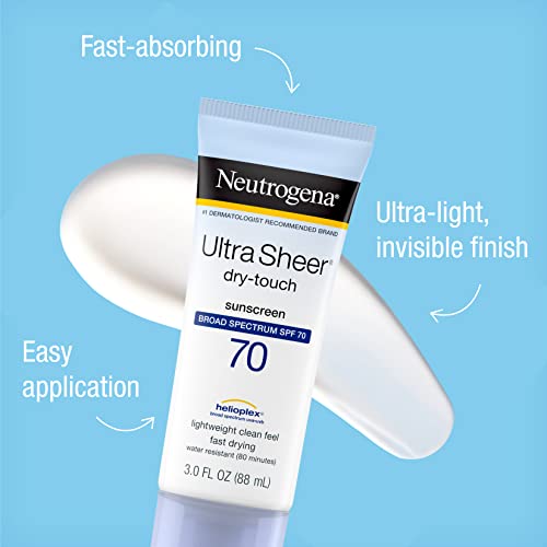 Neutrogena Ultra Sheer Dry-Touch Sunscreen Lotion, Broad Spectrum SPF 70 UVA/UVB Neutrogena uk supplements