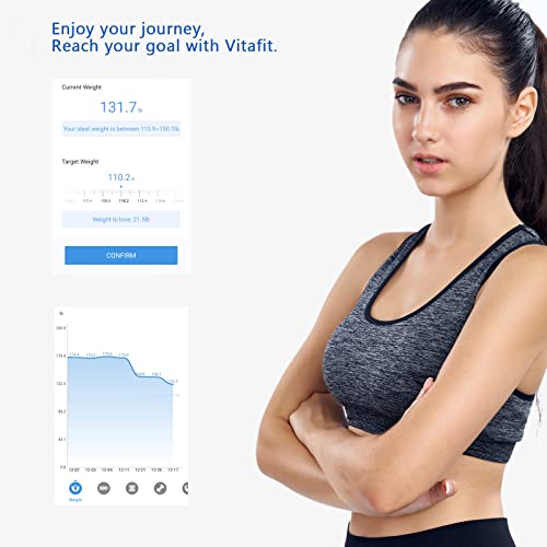 Vitafit Smart Scales for Body Weight and Fat Percentage, Weighing Professional Since 2001 Vitafit uk supplements