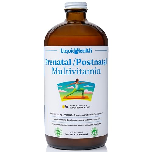 LIQUIDHEALTH Prenatal/Postnatal Multiple Liquid Women's Multivitamin with Real Folate LIQUIDHEALTH uk supplements