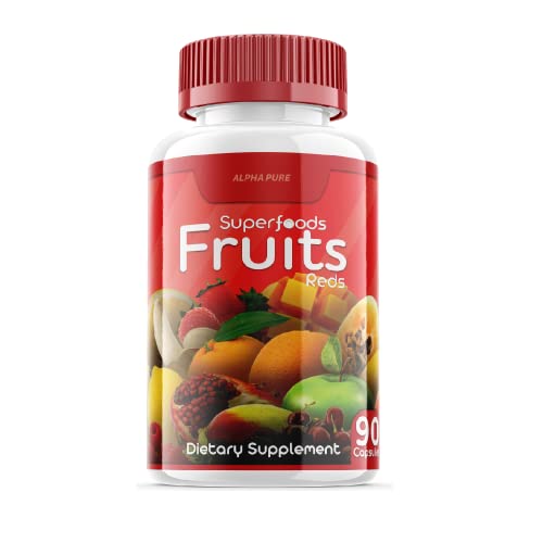 90 Capsules Each Bottle 540 Capsules superfoods Veggies Greens and Reds Fruits Triple Alpha Pure uk supplements