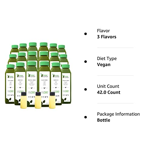 Raw Fountain 7 Day Green Juice Cleanse, All Natural Raw, Vegan Detox, Cold Pressed Raw Fountain uk supplements