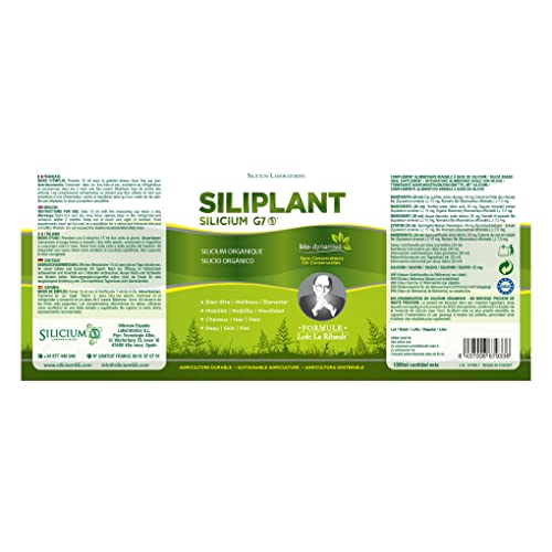 G7 Siliplant Improved Formula. Liquid Silica Supplement Collagen Booster, Strengthens Bones G7 uk supplements