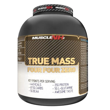 MuscleNh2 True Mass Four Four Zero Mass Gainer Protein Powder, High Calories and Protein MuscleNh2 uk supplements