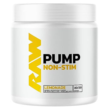 RAW Pump Stim Free Pre Workout | Non-Stimulant Pre Workout Supplement Powder Nitric RAW uk supplements
