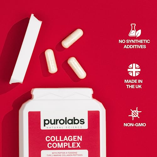 Marine Collagen Complex - Collagen Supplement for Women & Men - with Hyaluronic Acid & Vitamin C - High Strength Purolabs uk supplements